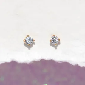 14k Fine Perfect Teeny Stud Earrings