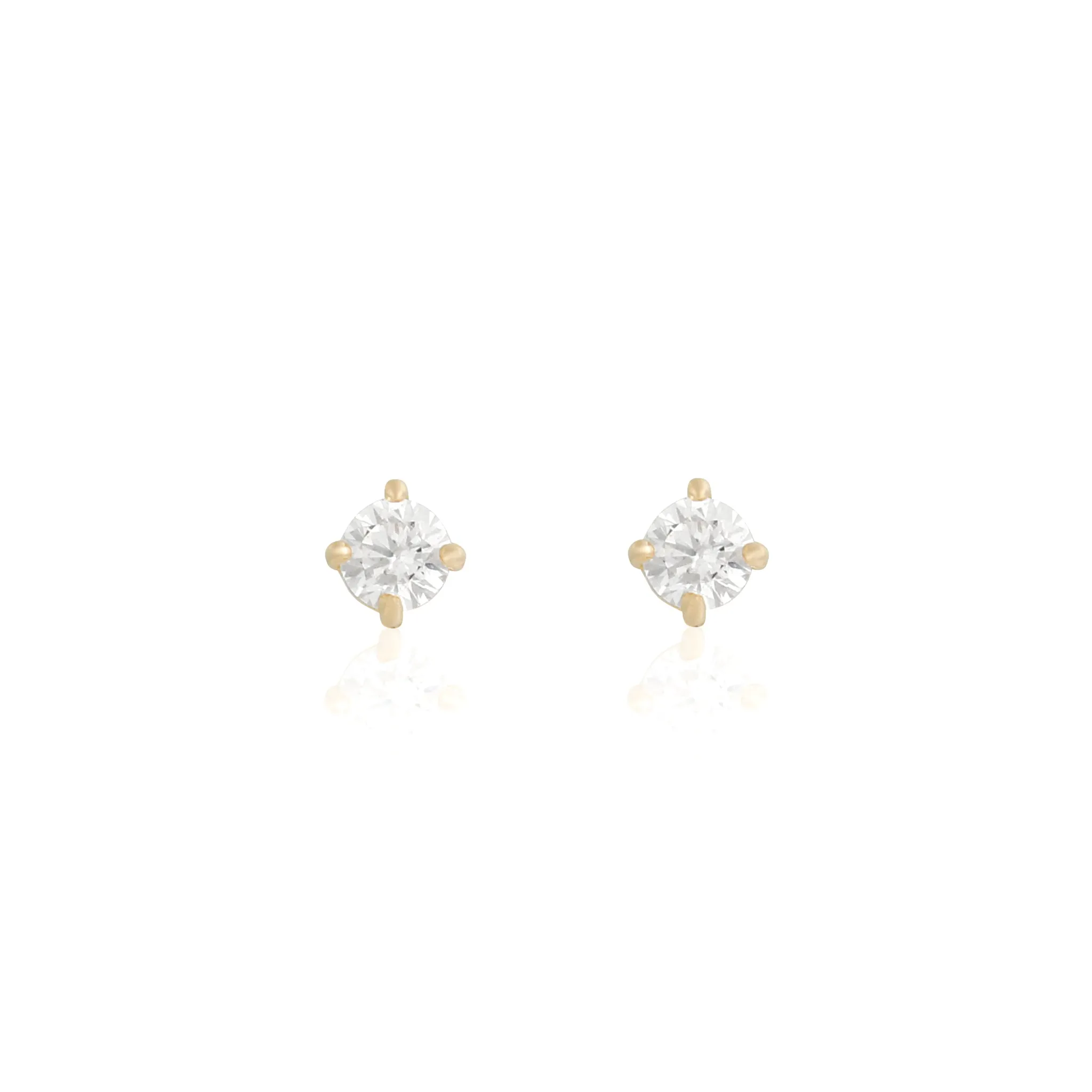 14k Fine Perfect Teeny Stud Earrings