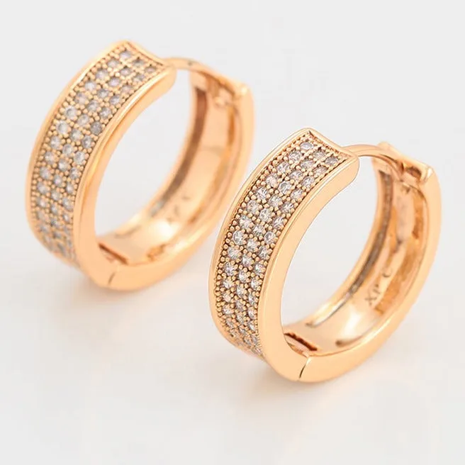 18k Gold Plated Hoop Earrings