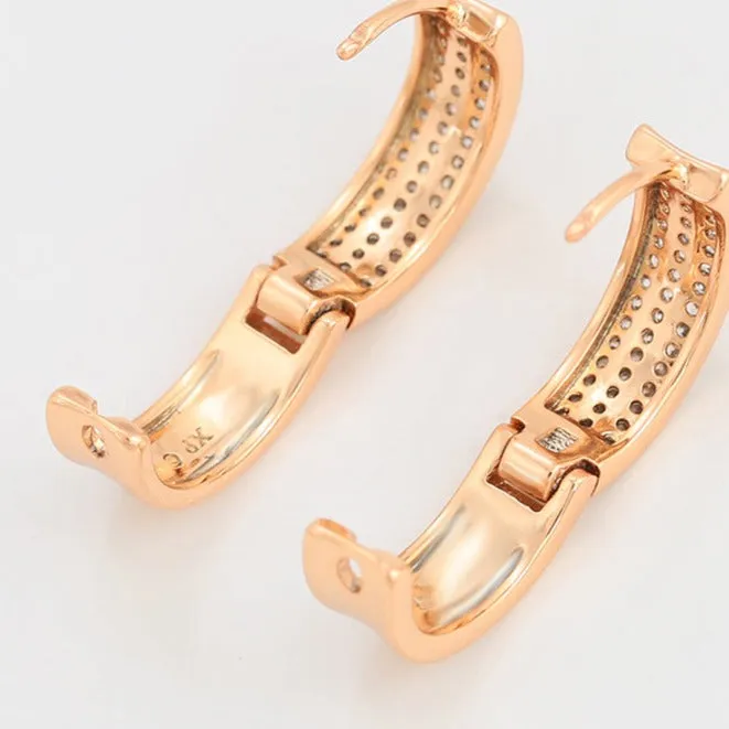 18k Gold Plated Hoop Earrings