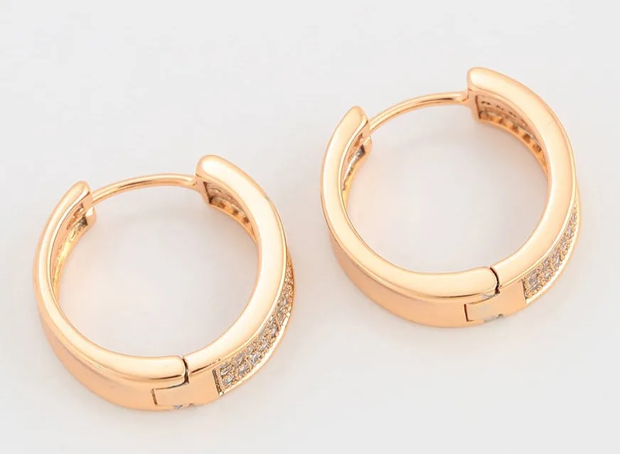 18k Gold Plated Hoop Earrings