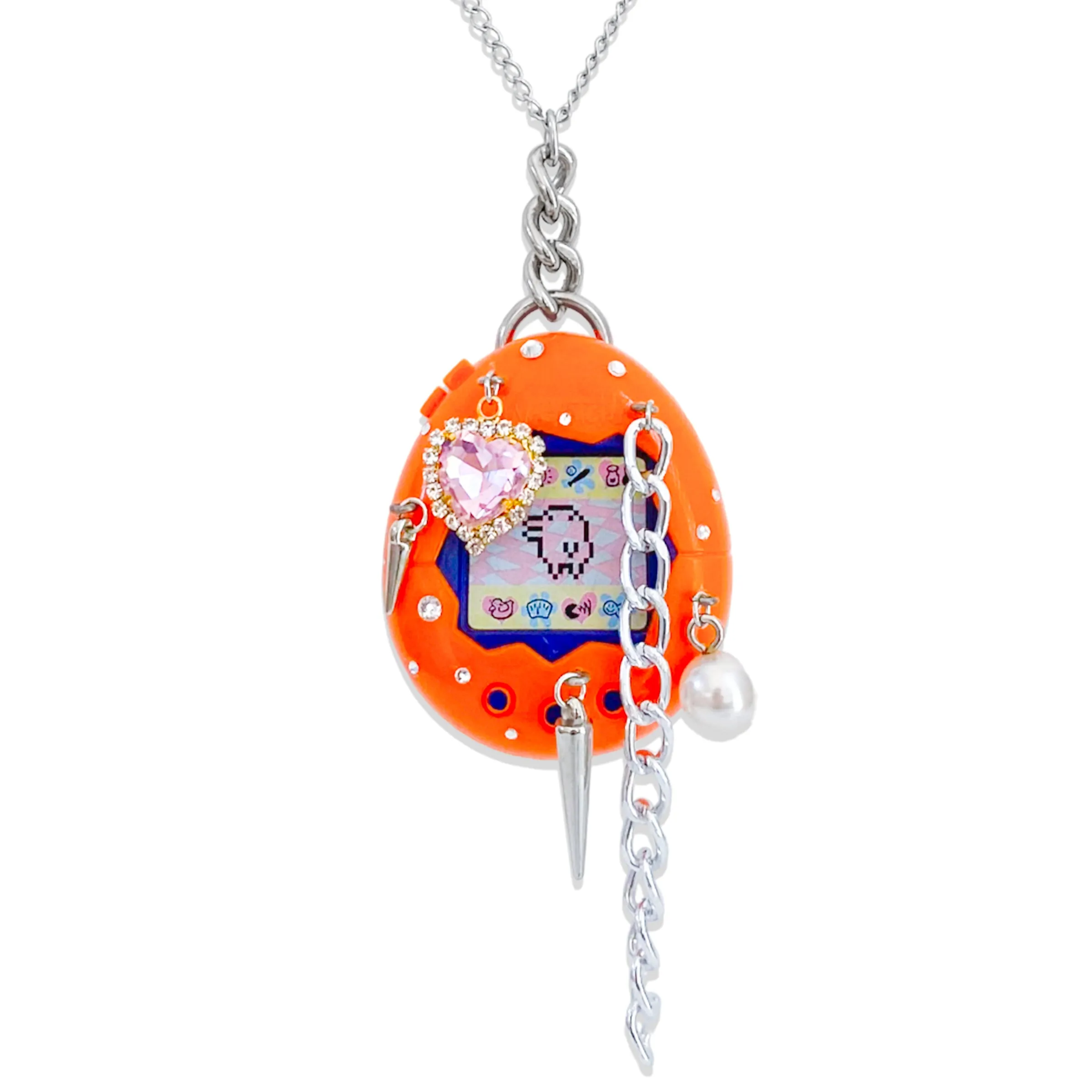 1997 Bedazzled Tamagotchi Necklace