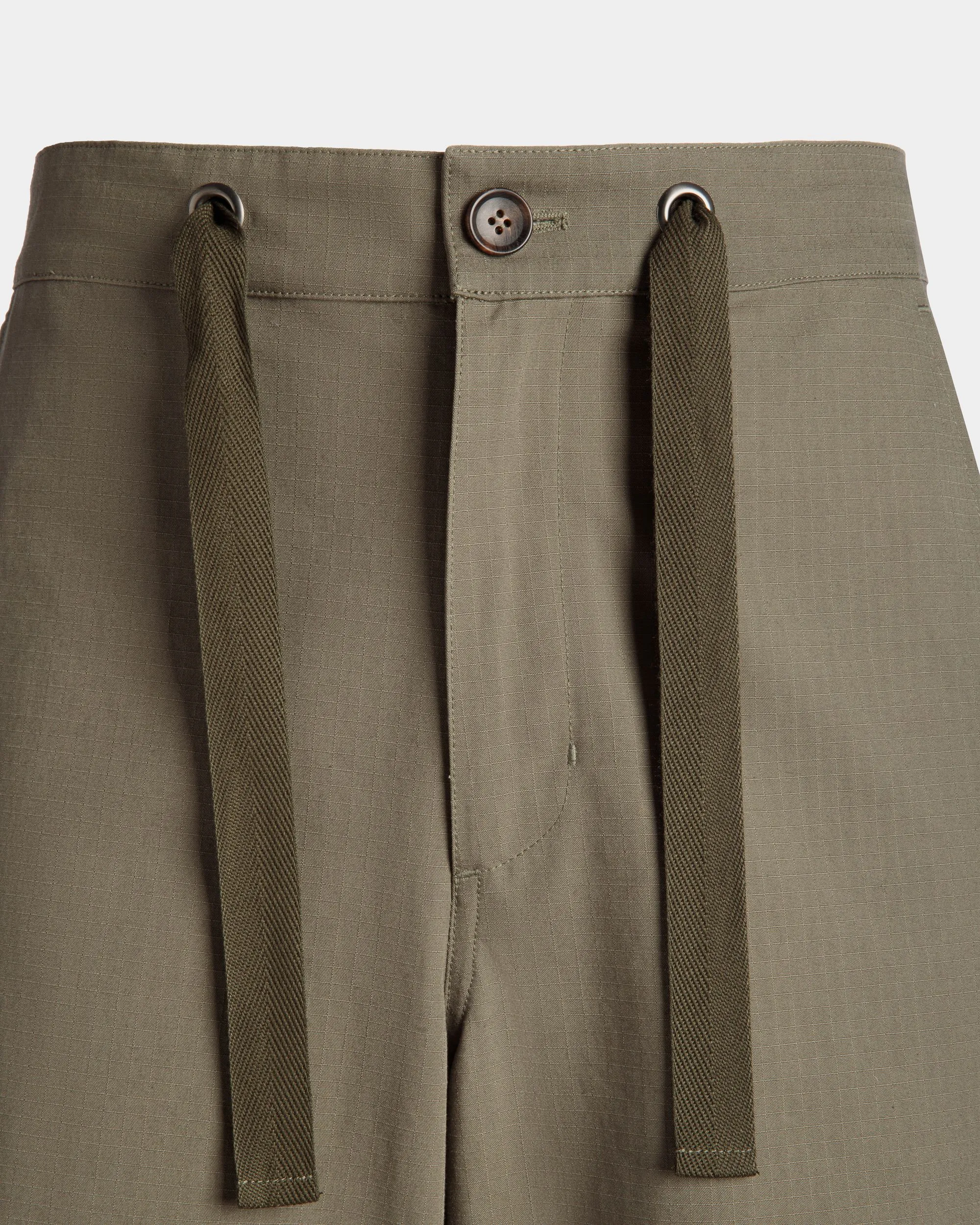 Adrien Brody Travel Collection Pants In Military Green Cotton 