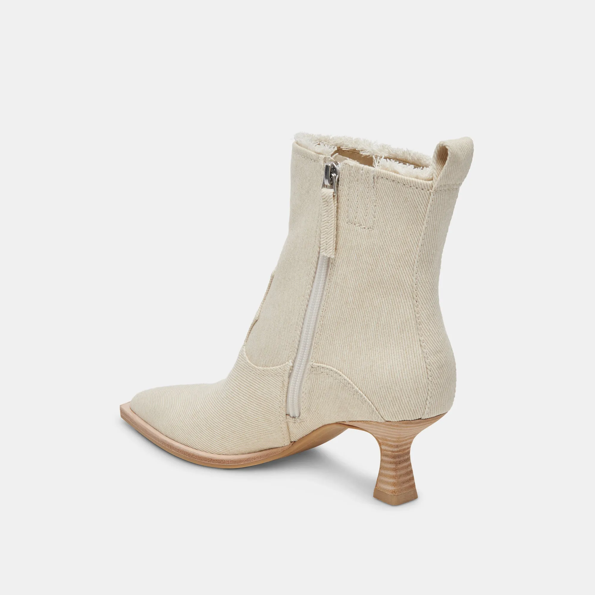 AUSTIN BOOTS IVORY DENIM