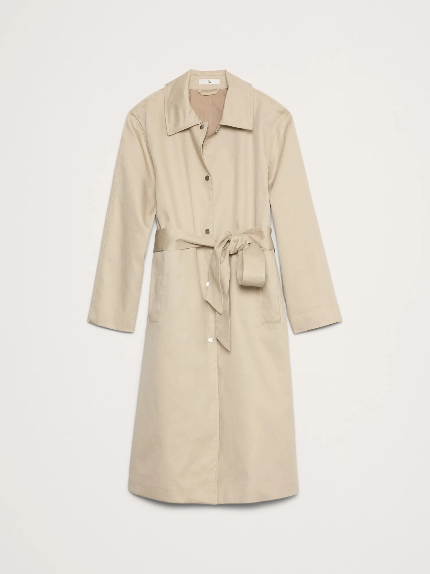 Banana Republic Bonded Cotton Mac Coat