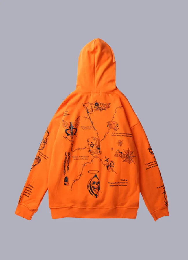 barbed wire hoodie