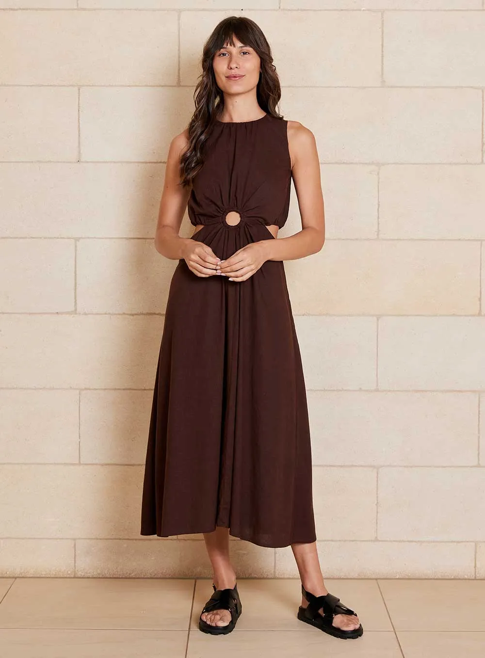 Bella Dress-CHOCOLATE