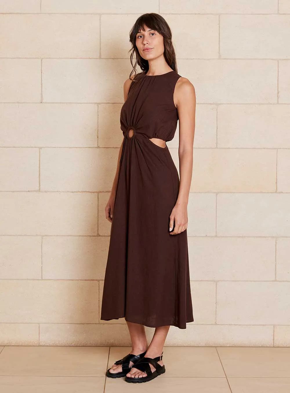 Bella Dress-CHOCOLATE