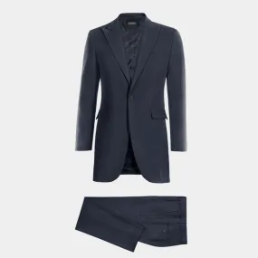 Blue frock coat with blue waistcoat