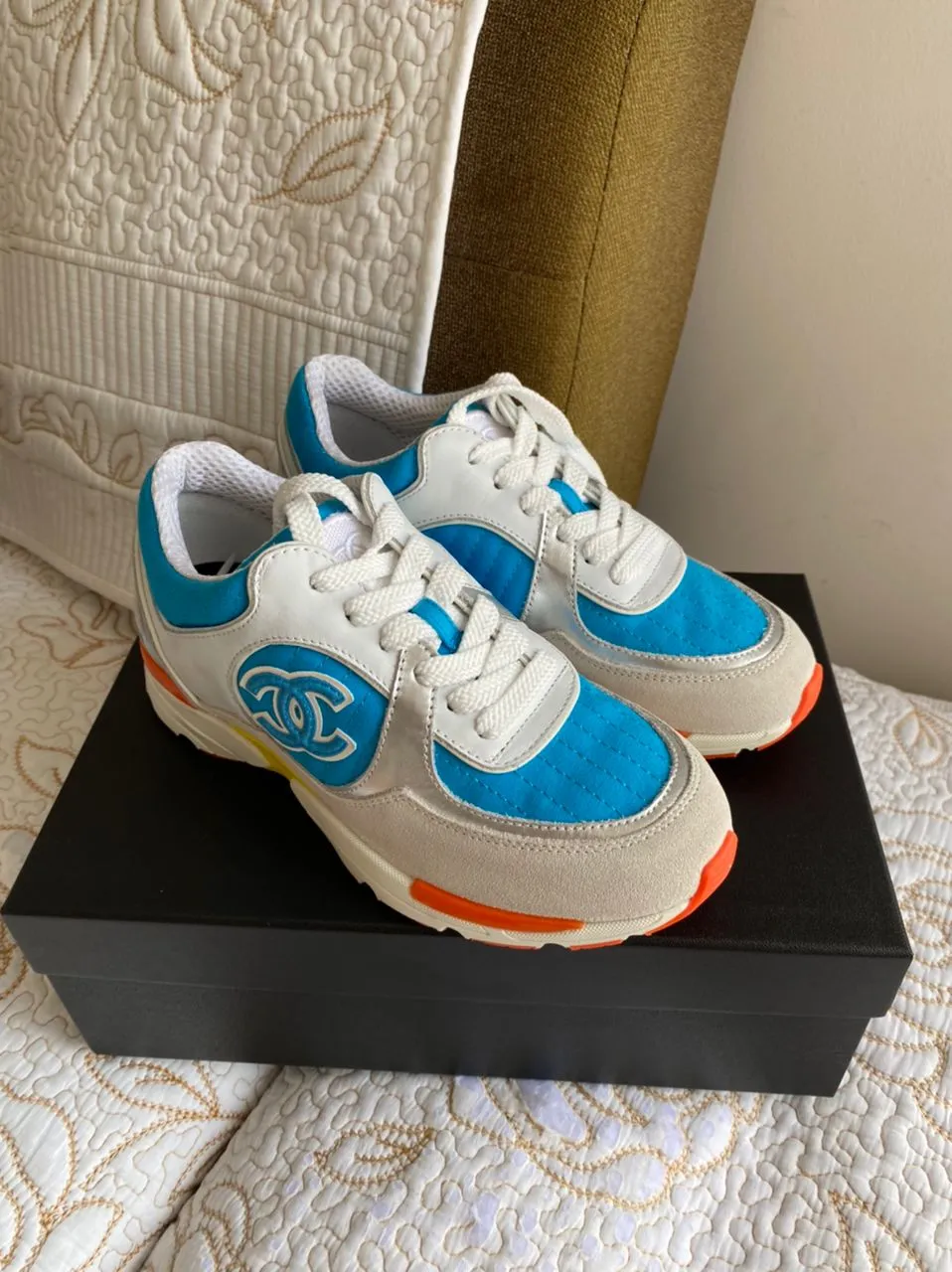 Blue Orange Stitch Coco Sneaker