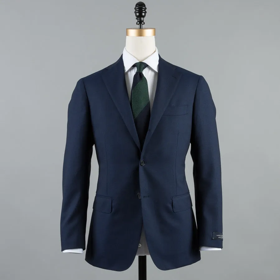 CALM TWIST WOOL 184 SUIT NAVY