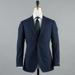 CALM TWIST WOOL 184 SUIT NAVY