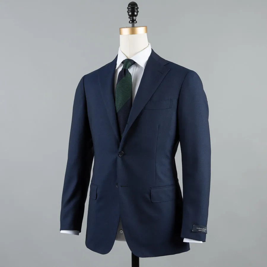 CALM TWIST WOOL 184 SUIT NAVY