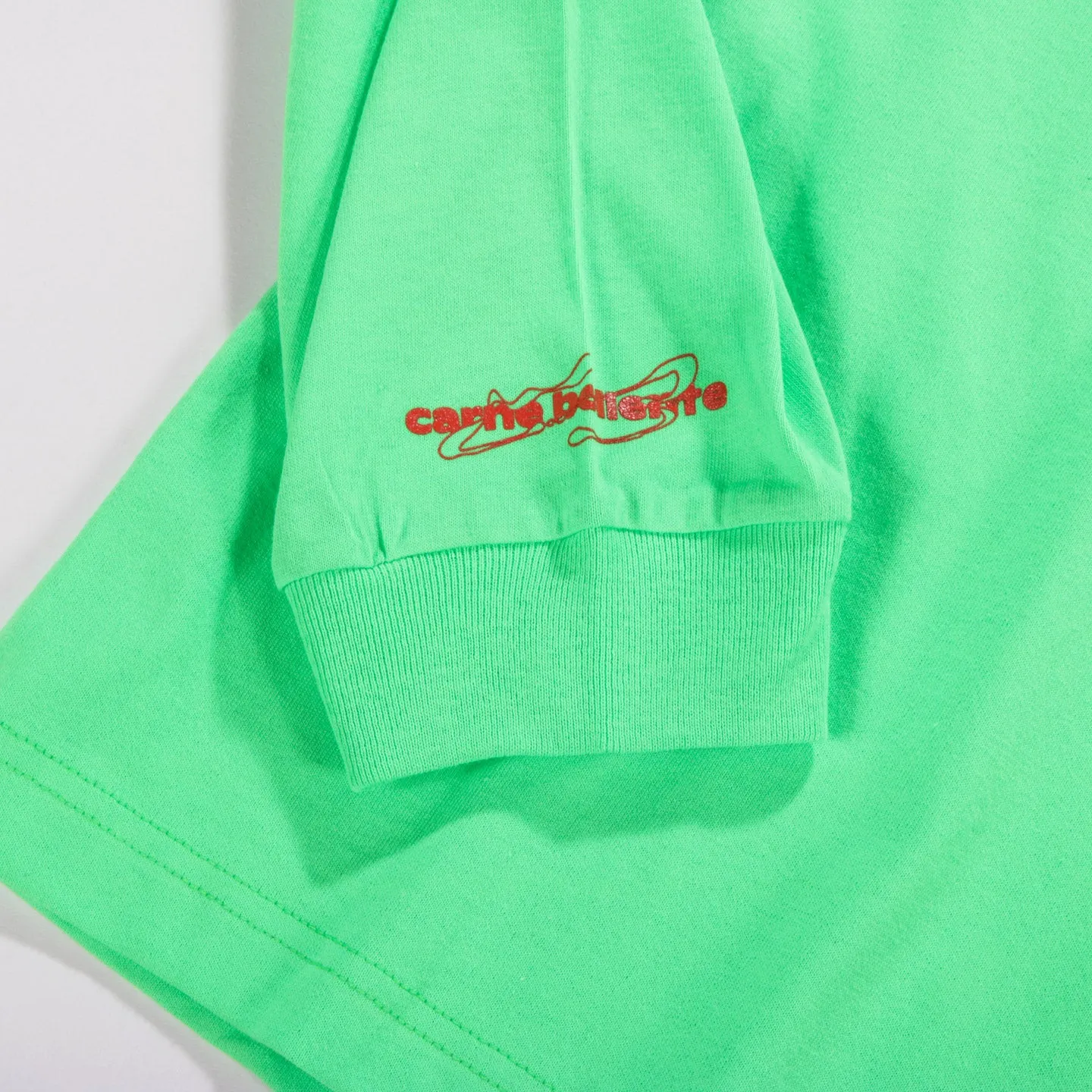 CARNE BOLLENTE INSPECT HER GADGET LS T-SHIRT NEON GREEN