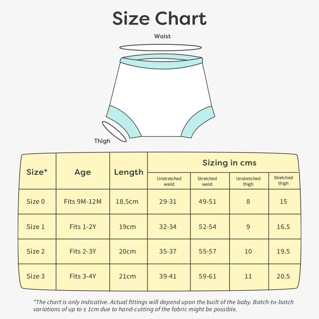 Choose Print and Size for 6 Padded Underwear