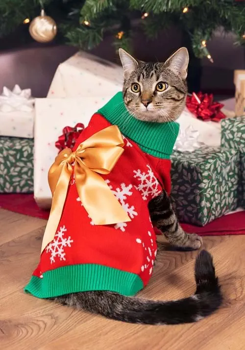 Christmas Present Pet Sweater