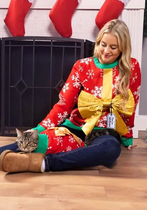 Christmas Present Pet Sweater