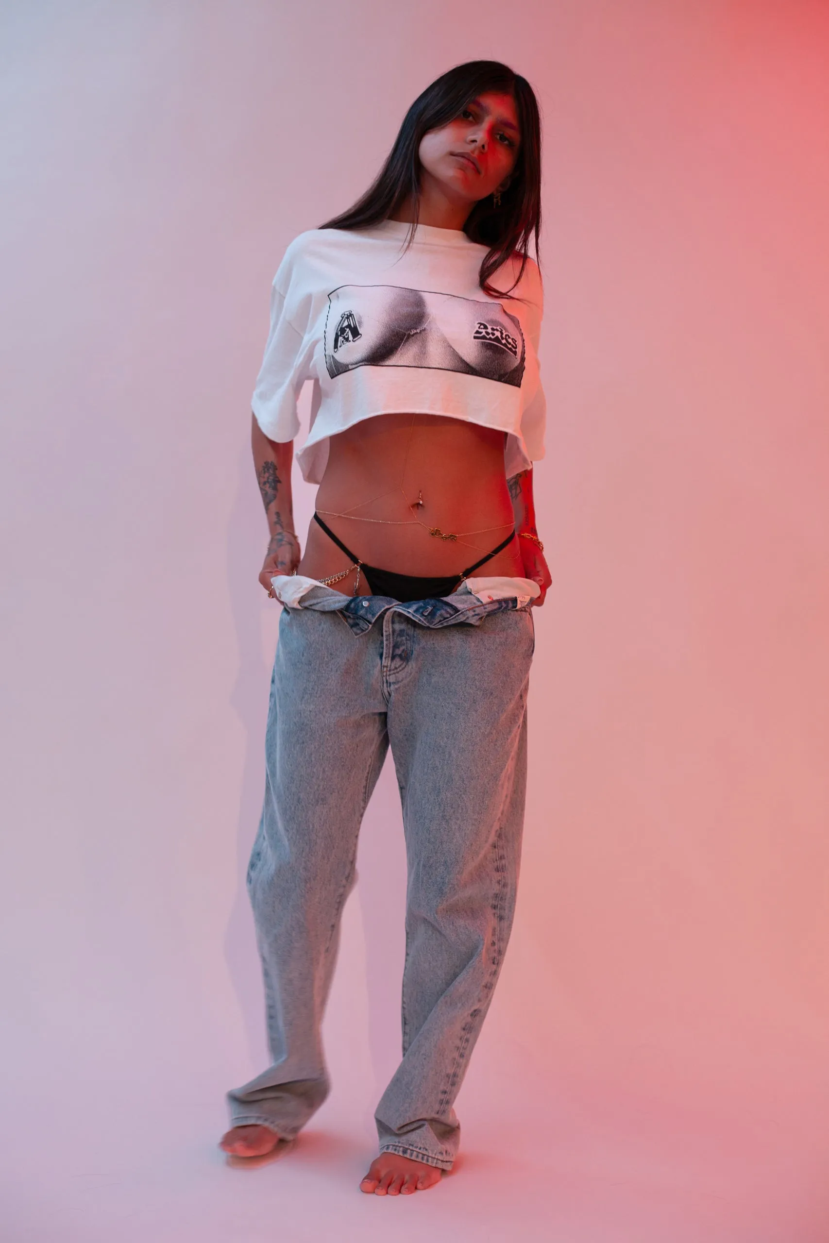 Cropped Mia Boobs SS Tee