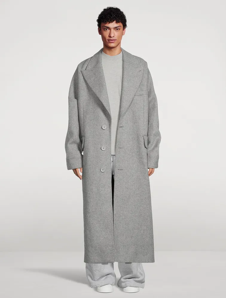 DOLCE GABBANA Wool Oversized Long Coat