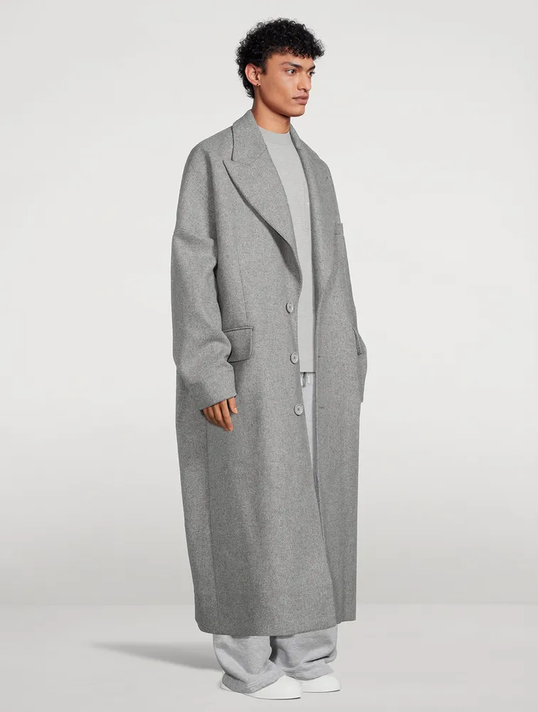 DOLCE GABBANA Wool Oversized Long Coat