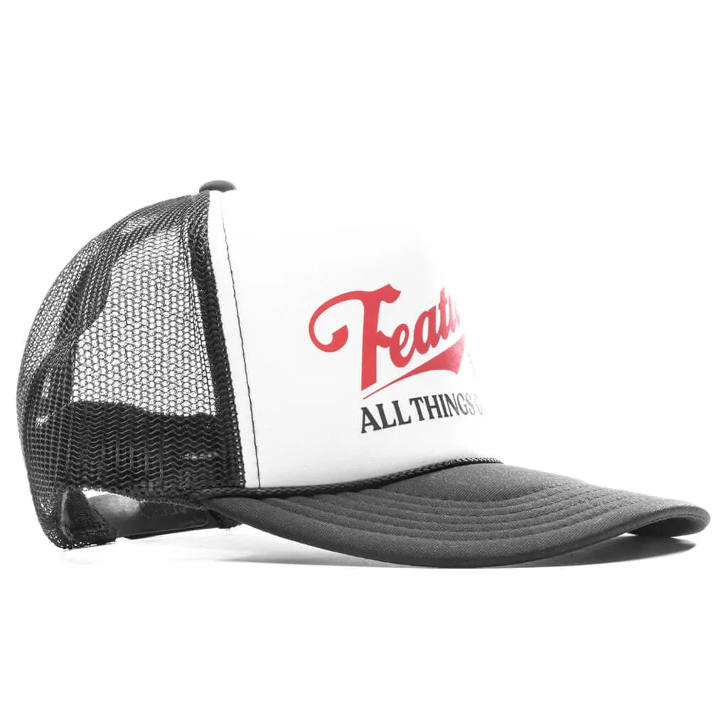 Draft Trucker Hat - Black/White