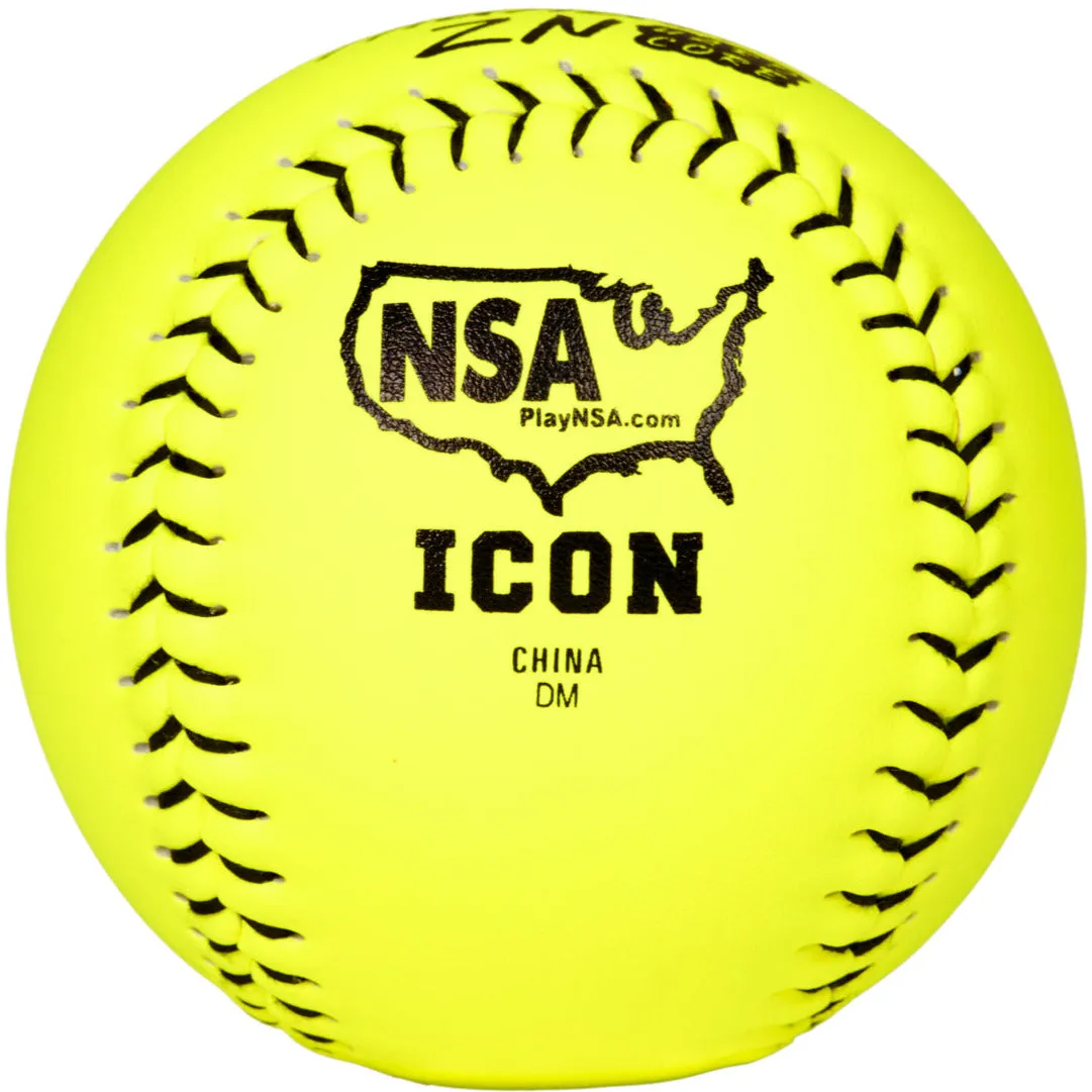 Dudley NSA Thunder ZN Hard Core ICON 12 44/400 Composite Slowpitch Softballs: 4E12H