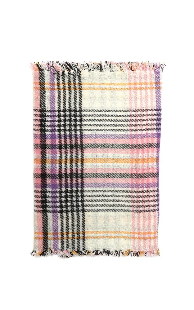 EAS9400 Plaid Double Side Infinity Scarf