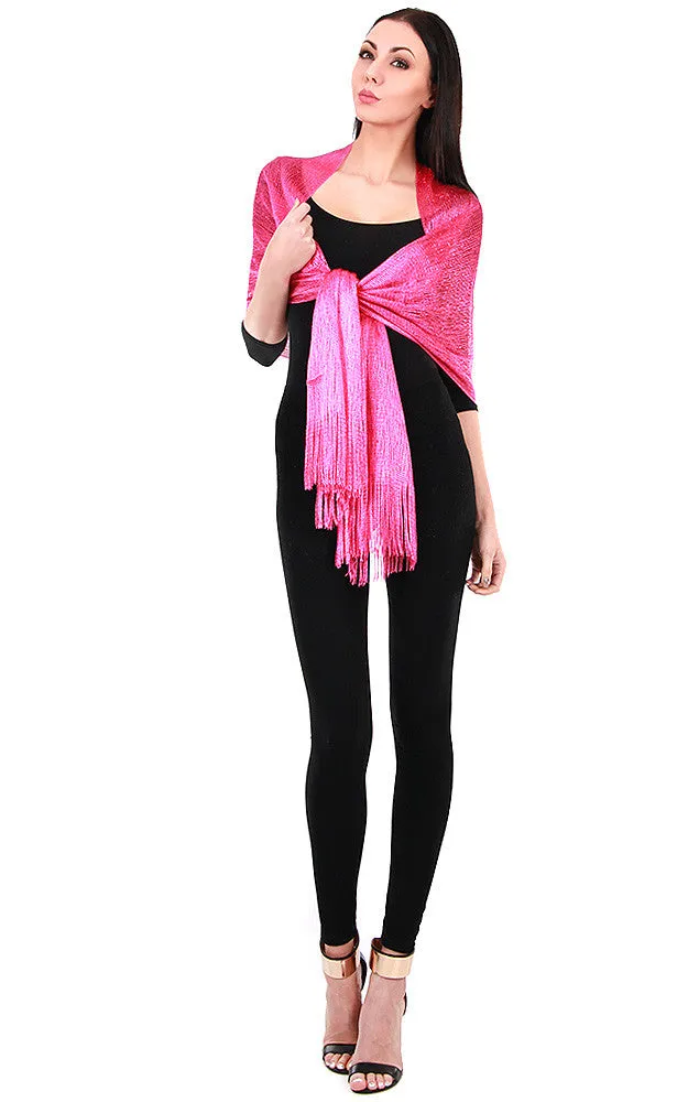 EV147 / 50058 Hot Pink Solid Party Shawl