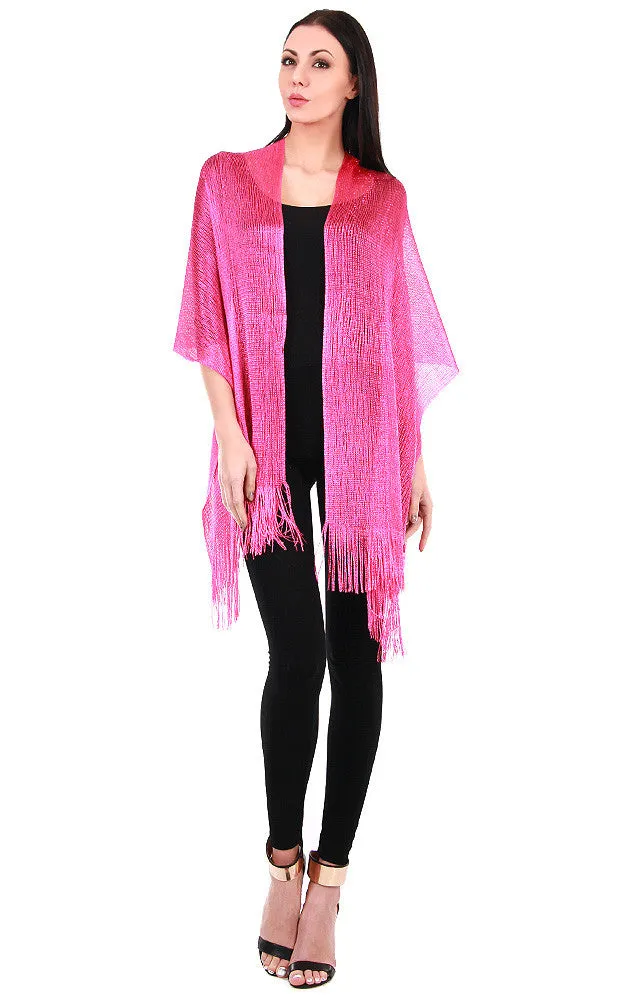 EV147 / 50058 Hot Pink Solid Party Shawl