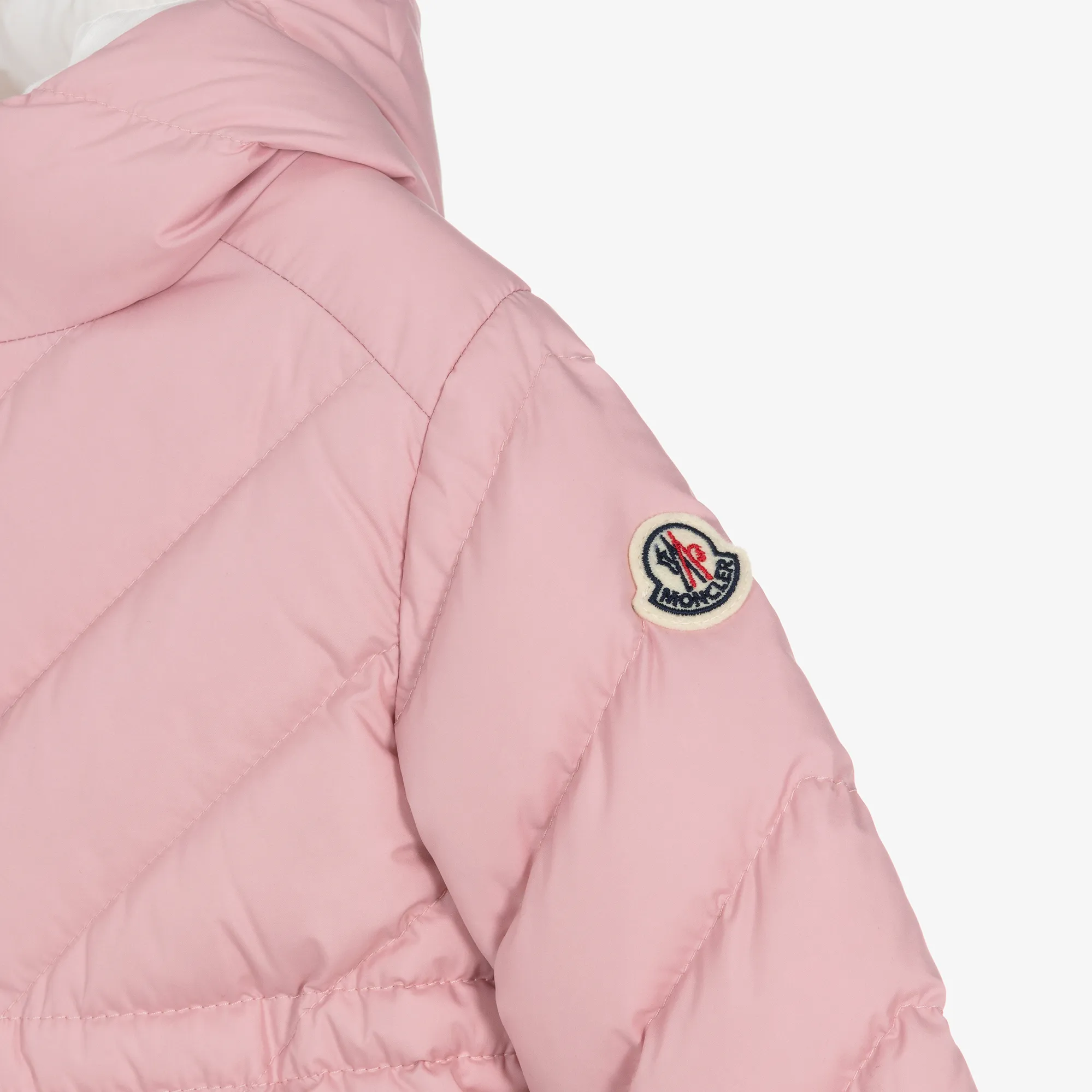 Girls Pink Sanaa Hooded Down Coat