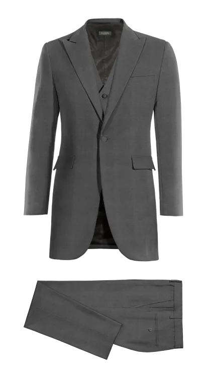 Grey frock coat with grey waistcoat