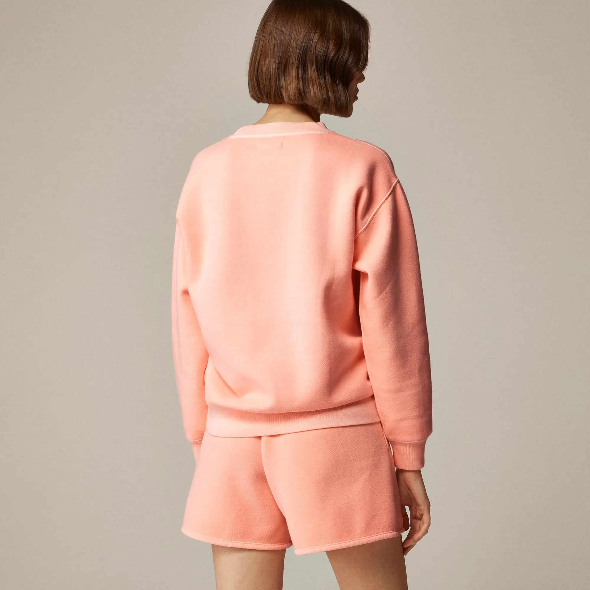 Heritage fleece oversized crewneck sweater