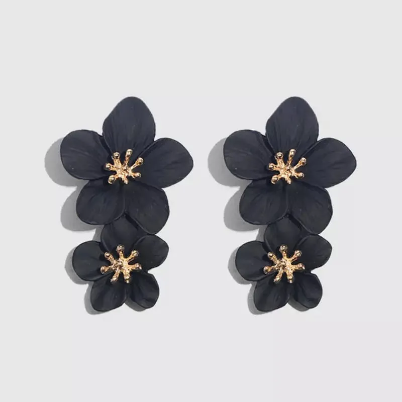 Hibiscus Flower Drop Earrings - 13 COLORS LAST CHANCE!