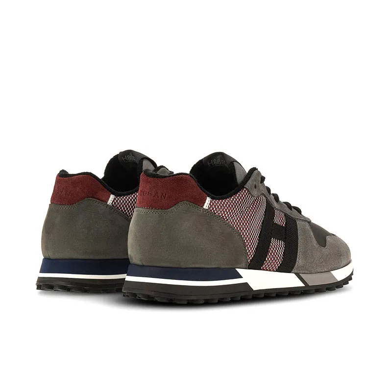 Hogan H383 Sneaker - Grey/Burgundy