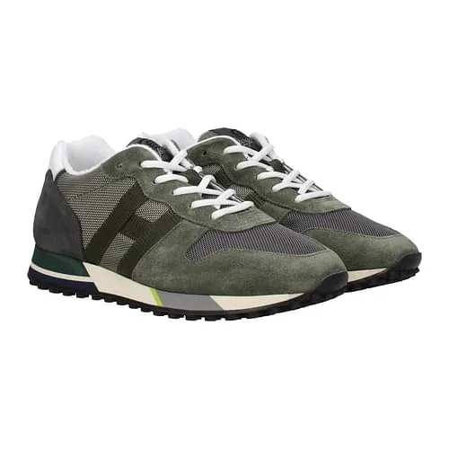 Hogan H383 Sneaker - Olive/Grey