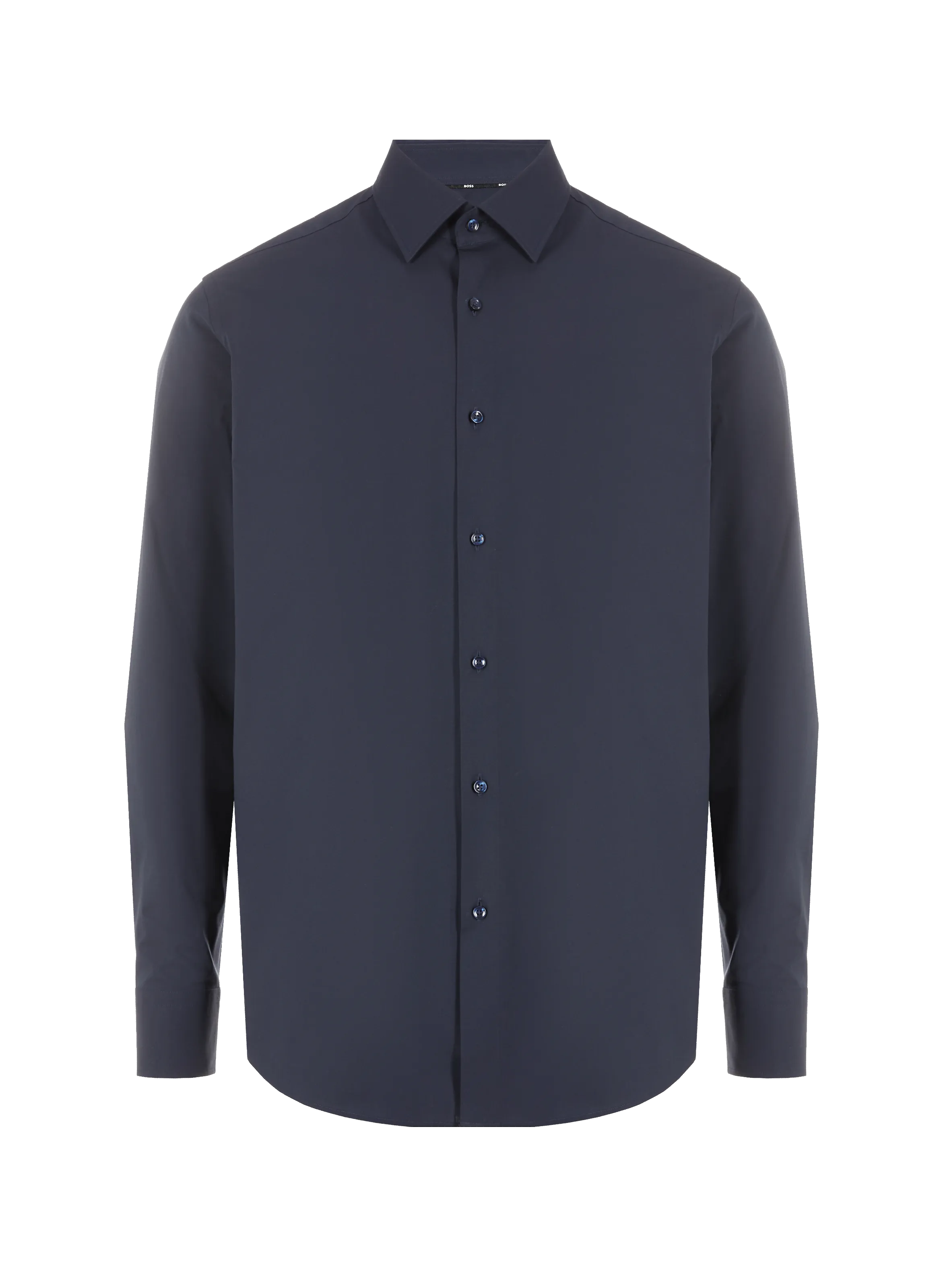 Hugo boss  Regular-fit cotton poplin shirt - Blue