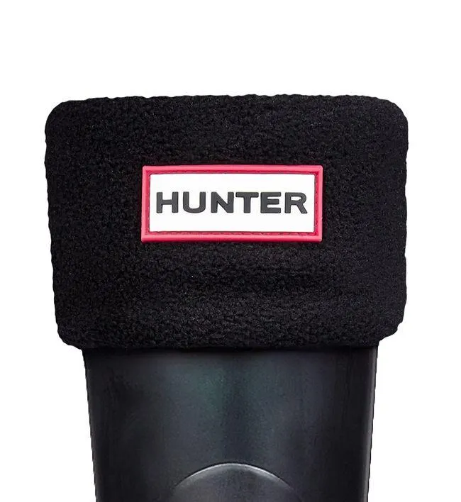 Hunter Accessories Recycled Fleece Short Boot Sock Black