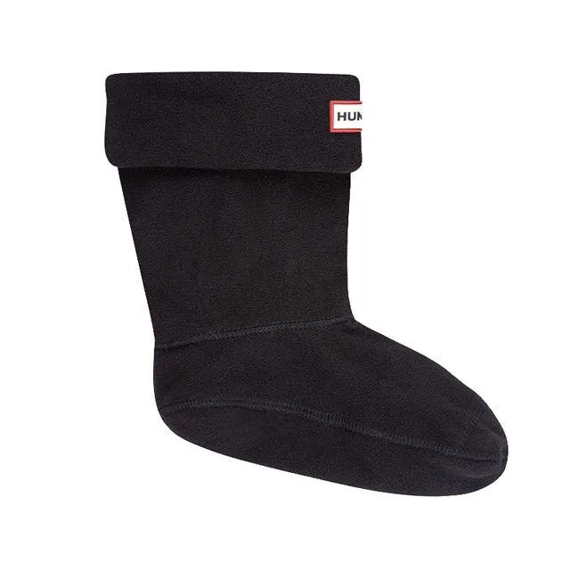 Hunter Accessories Recycled Fleece Short Boot Sock Black