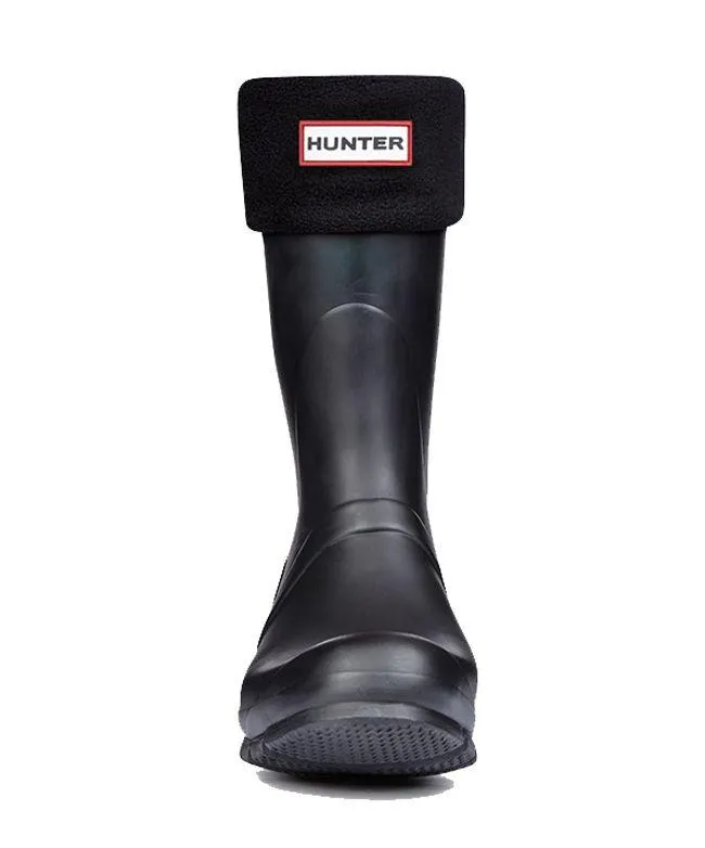 Hunter Accessories Recycled Fleece Short Boot Sock Black