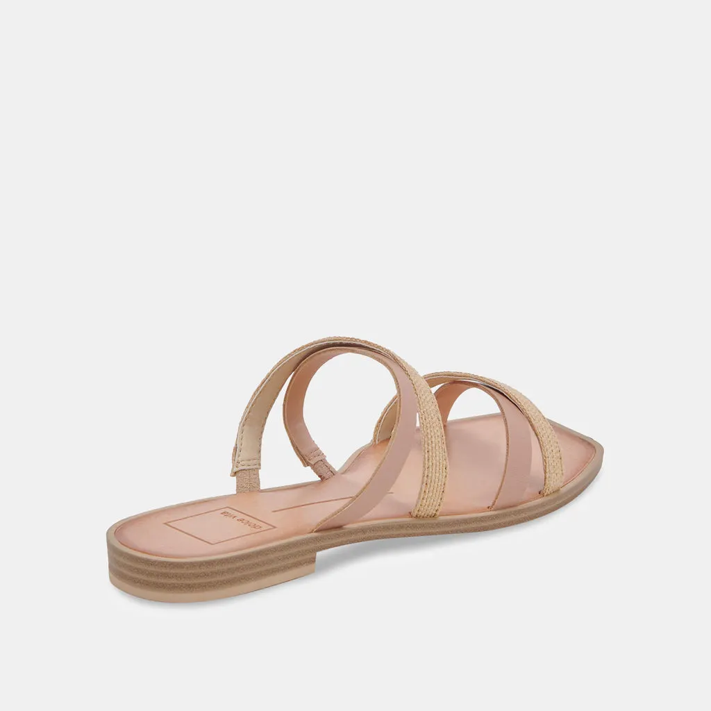 IRVING SANDALS NATURAL MULTI RAFFIA– Dolce Vita 6890740187202