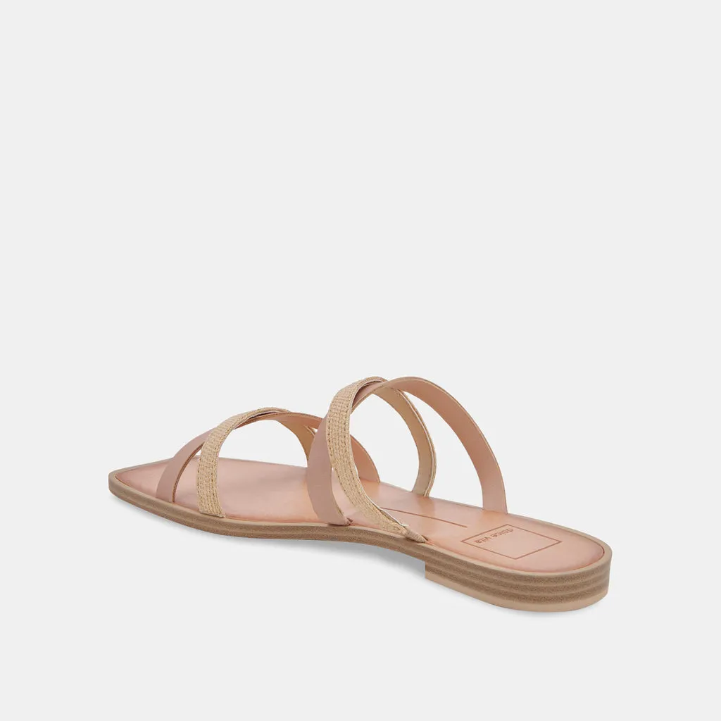 IRVING SANDALS NATURAL MULTI RAFFIA– Dolce Vita 6890740187202