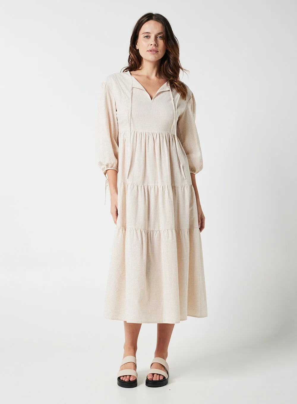 Ivy Dress-BEIGE