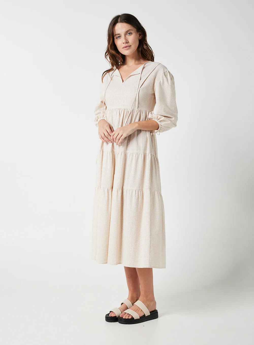 Ivy Dress-BEIGE