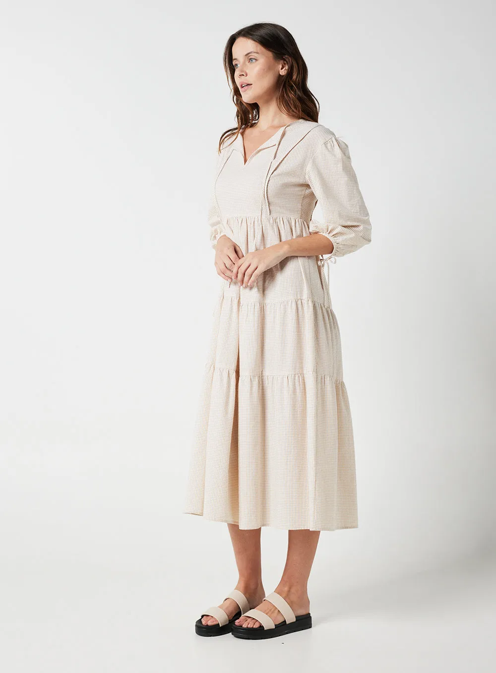 Ivy Dress-BEIGE