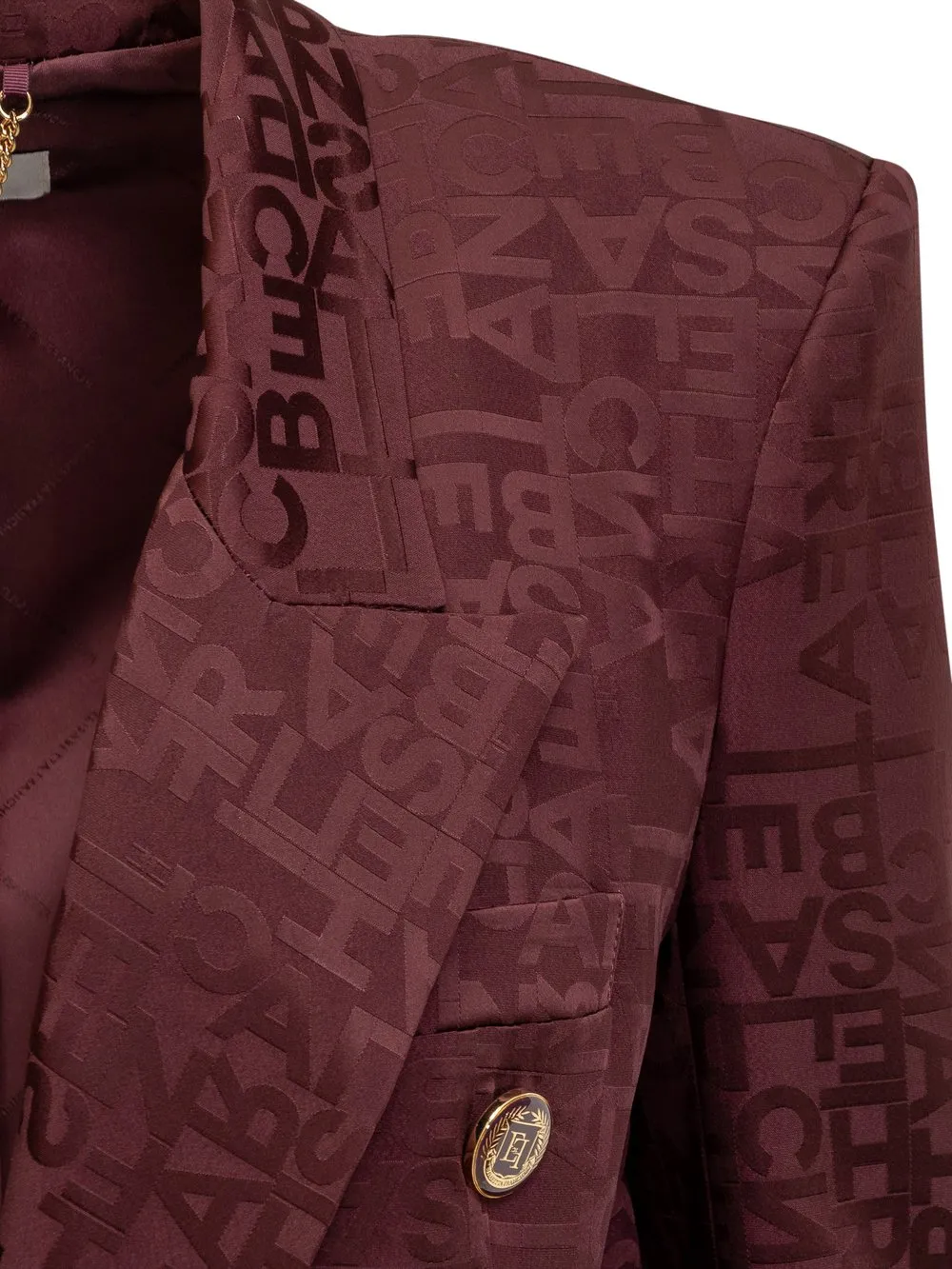 Jacket with Jacquard Lettering