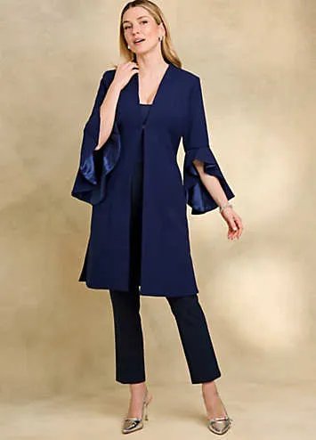 Kaleidoscope Frill Sleeve Dress Coat | Grattan