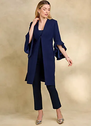 Kaleidoscope Frill Sleeve Dress Coat | Grattan