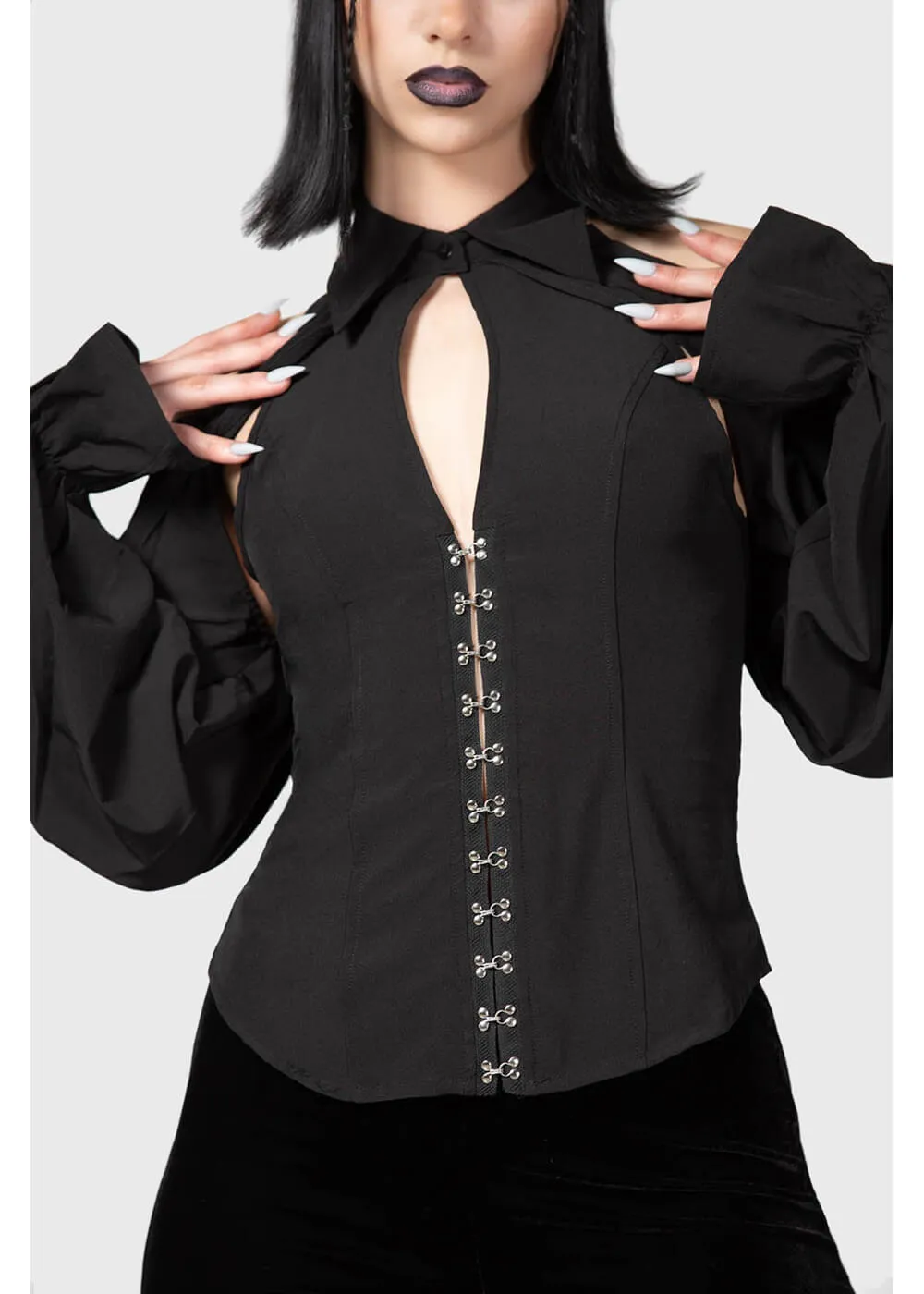 Killstar Maxim Priestess Blouse Black