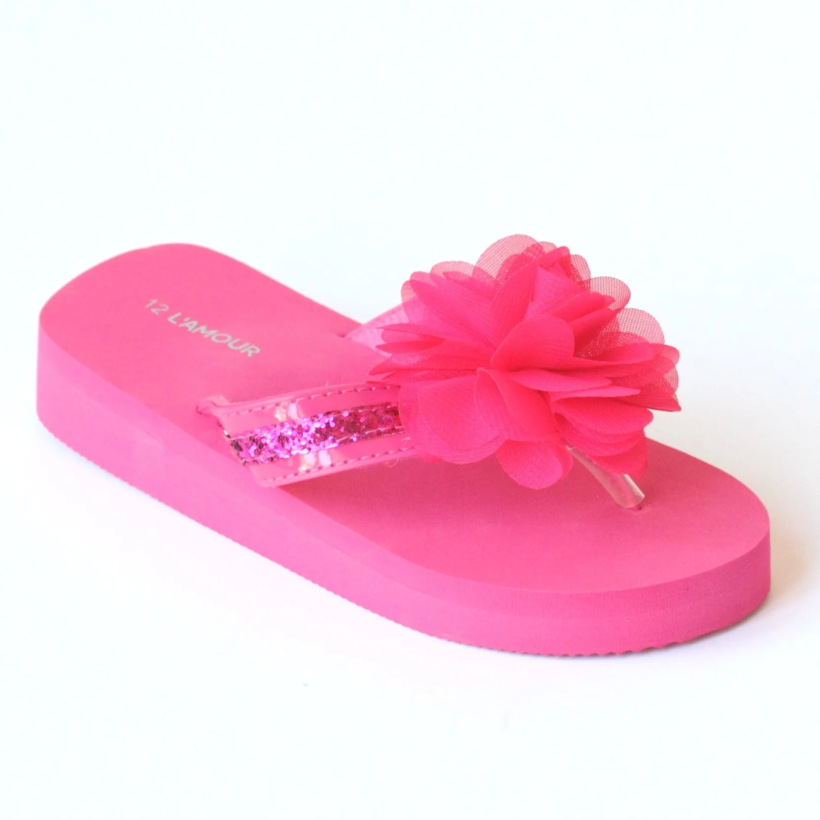 L'Amour Girls Sequin EVA Foam Sandals