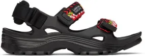 Lanvin Black Suicoke Edition Curb Laces Sandals